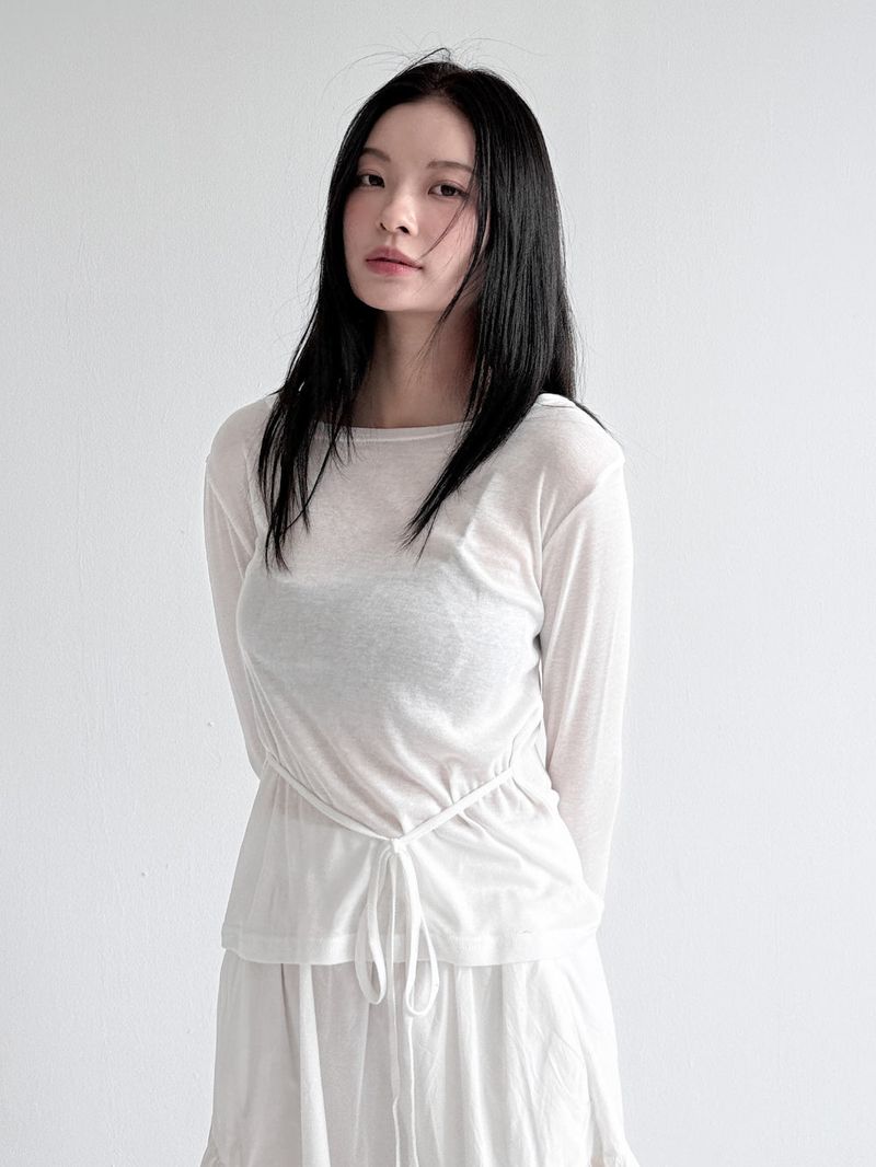  SOFT BOATNECK STRAP TEE