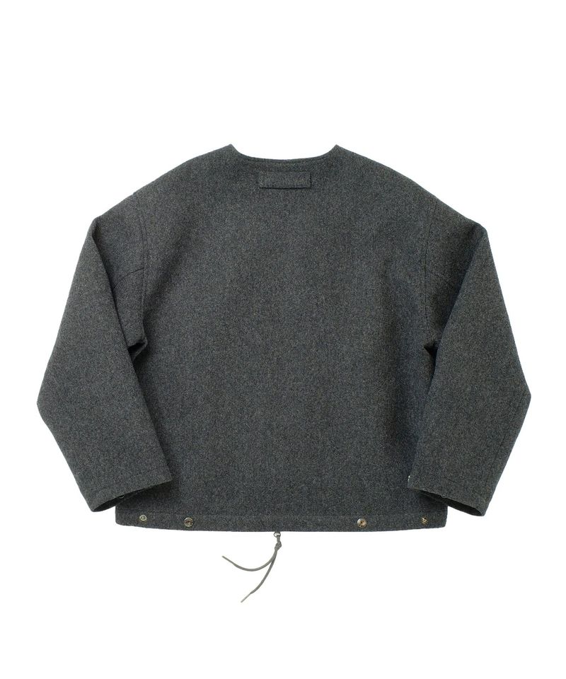 PURE-WOOL 90 Y ZIP-UP JACKET (Charcoal)