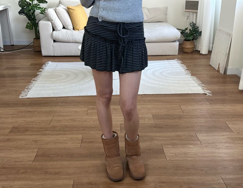 joy shirring skirt
