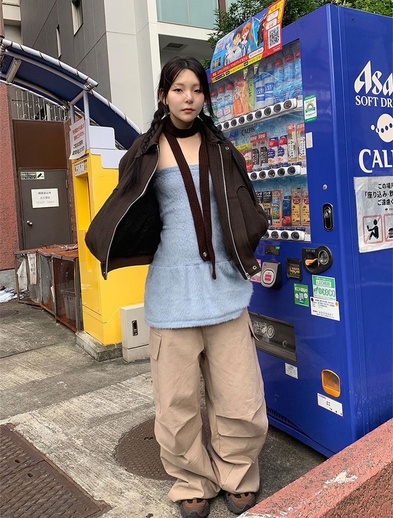 SLIM KNIT MUFFLER (7C)