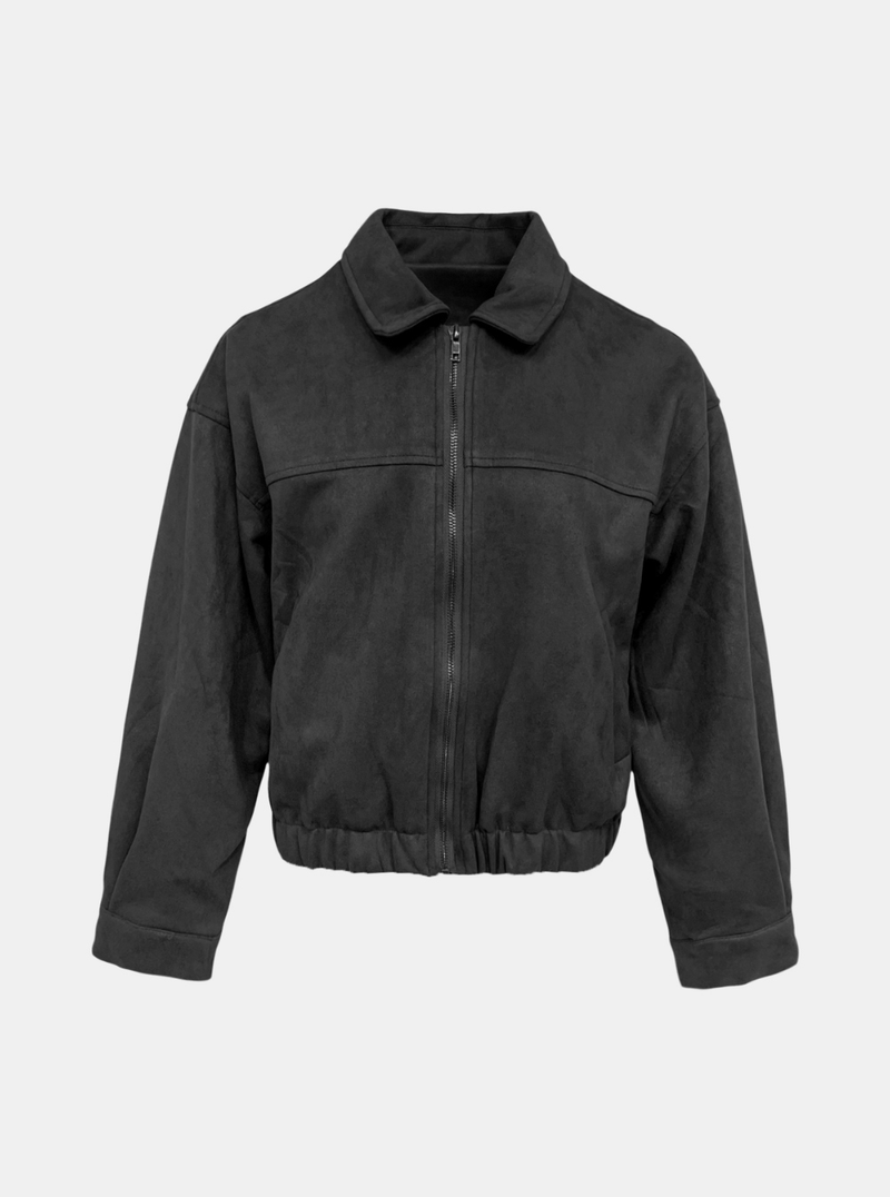 Oakland Suede Zip-up Jacket