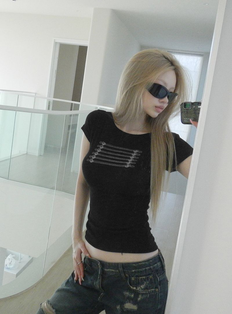 THEAIRTOWN（ザエアータウン）の「fore printing tee (2 color) （Tops）」