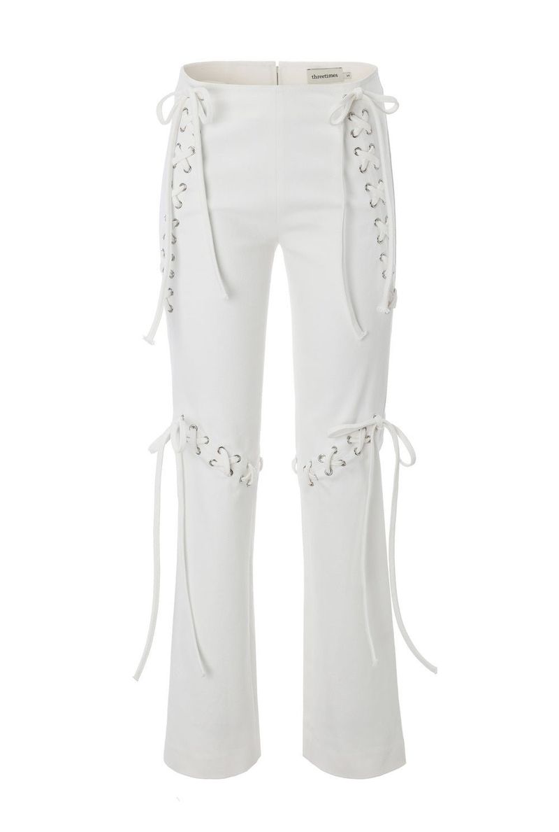 Lace up pants
