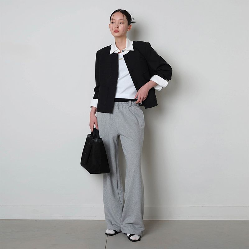 Loventina（ラヴェンティナ）の「Collar Shirt Jacket_Black（Jackets/Outerwear）」