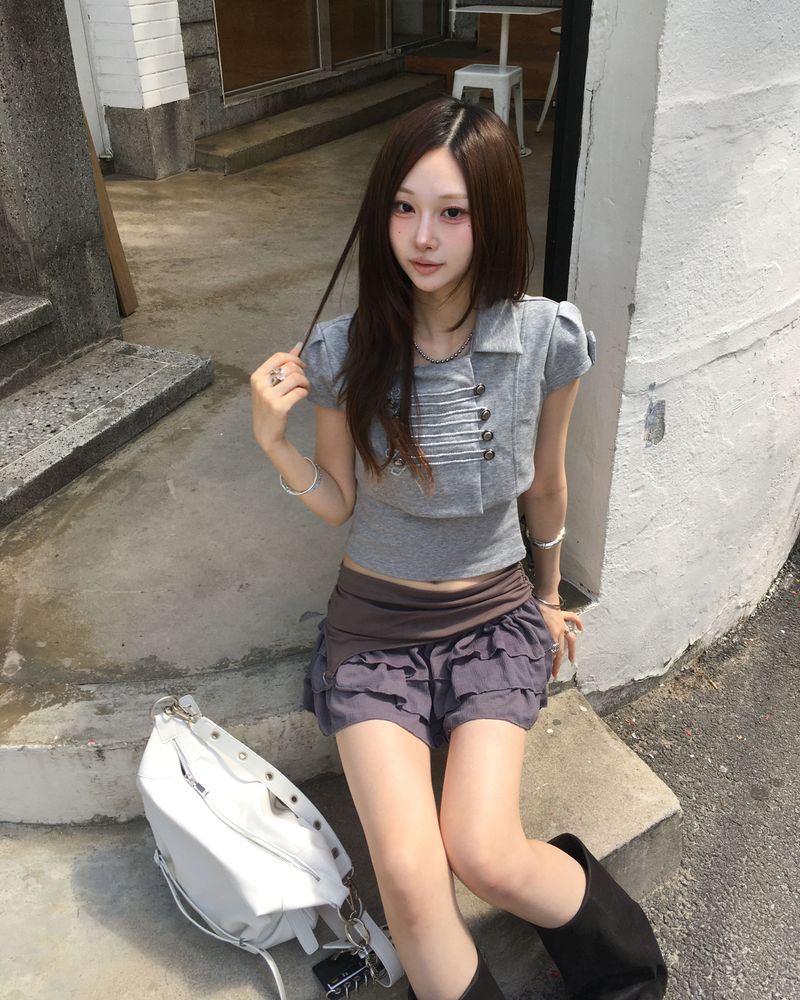 D ring shirring skirt