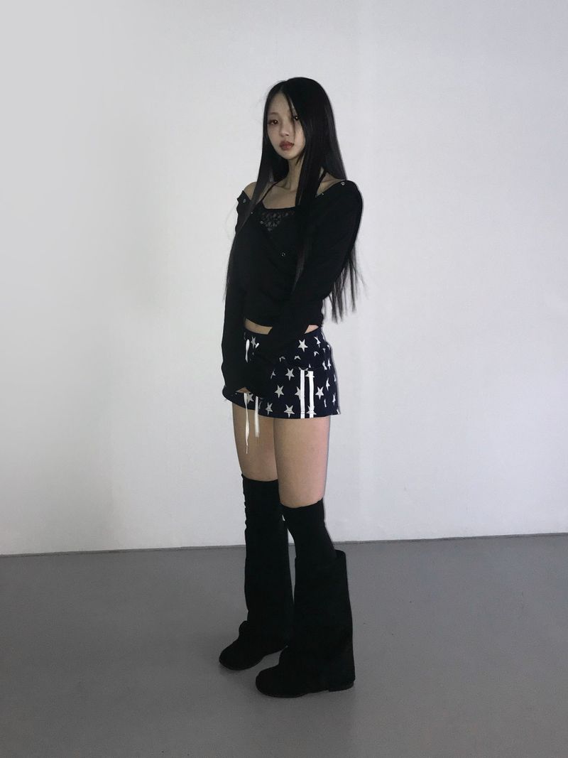 snap cross hoodie top(3 color)