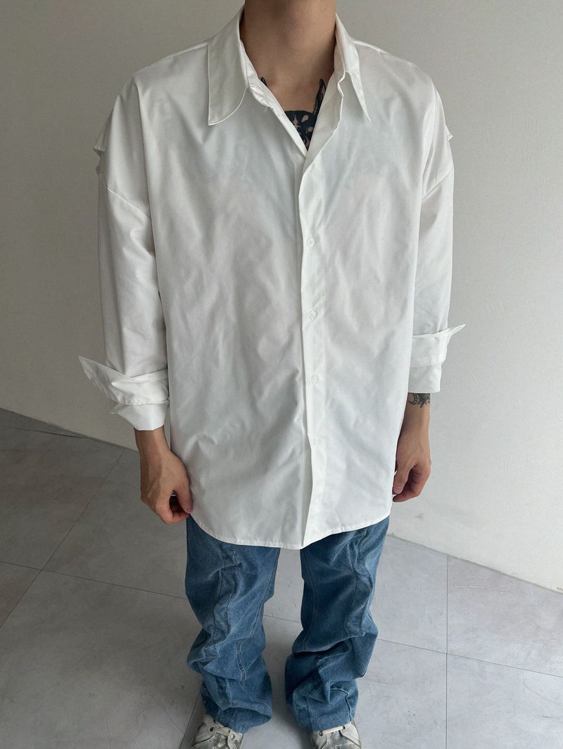 layered box shirt(2colors)