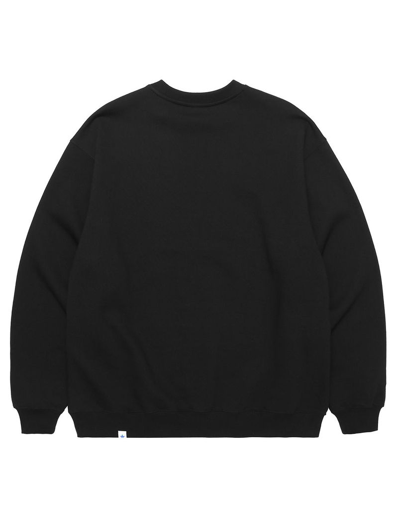 SELLER LOGO EMB SWEATSHIRT BLACK(CV2CFUM460A)