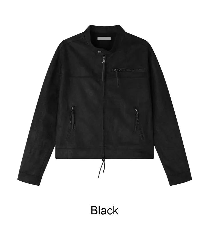 Aaron Suede Crop Jacket