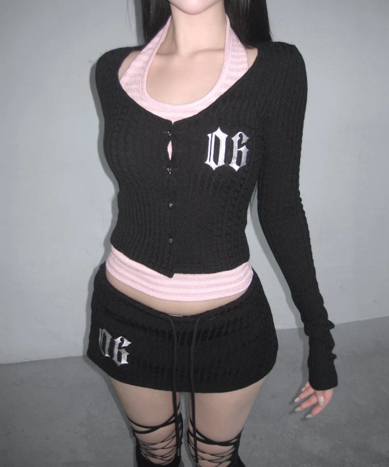 chrome cable knit cd (3colors)