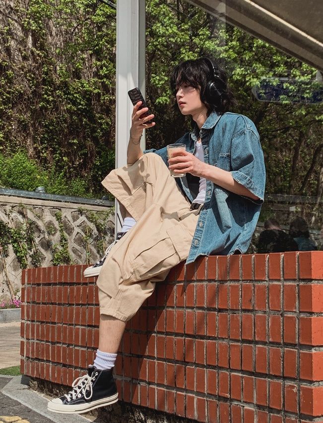 Reason Bermuda Pintuck Cargo Pants