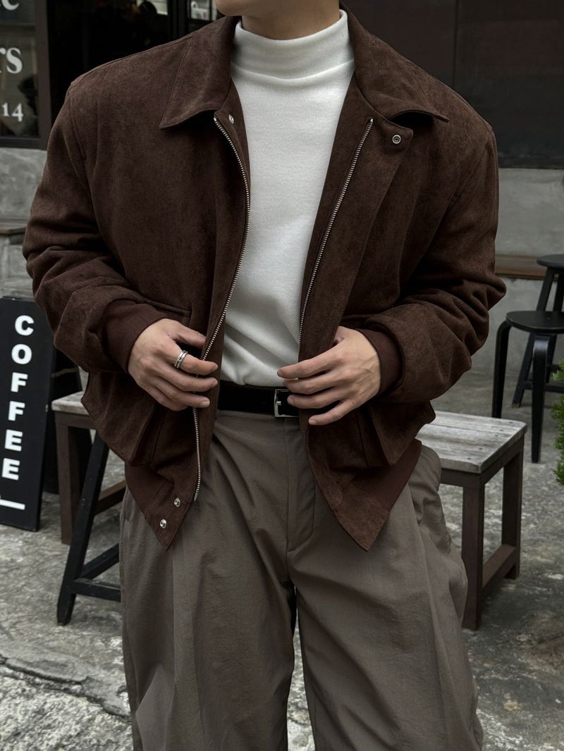 Mute suede cropped jacket