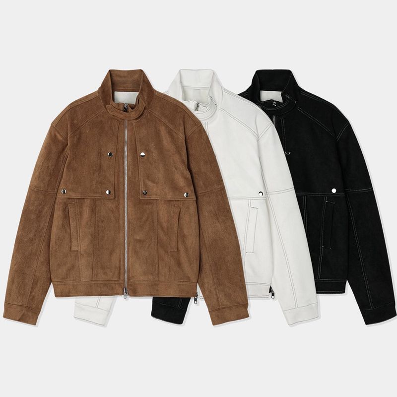 OWN Boyan Suede Neck Collar Jacket (3 colors)