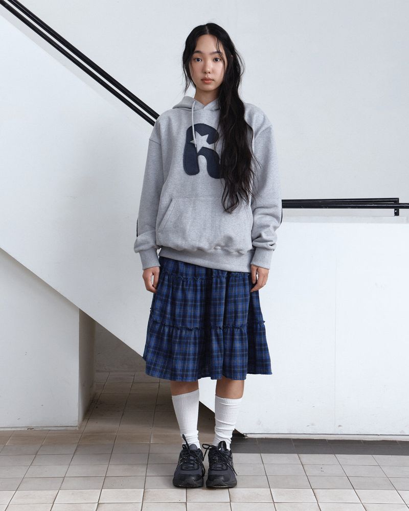 Applique Knee Patch Hoodie