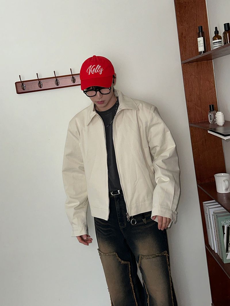 ASCLO Back Embroidery Truecker Jacket (2color)