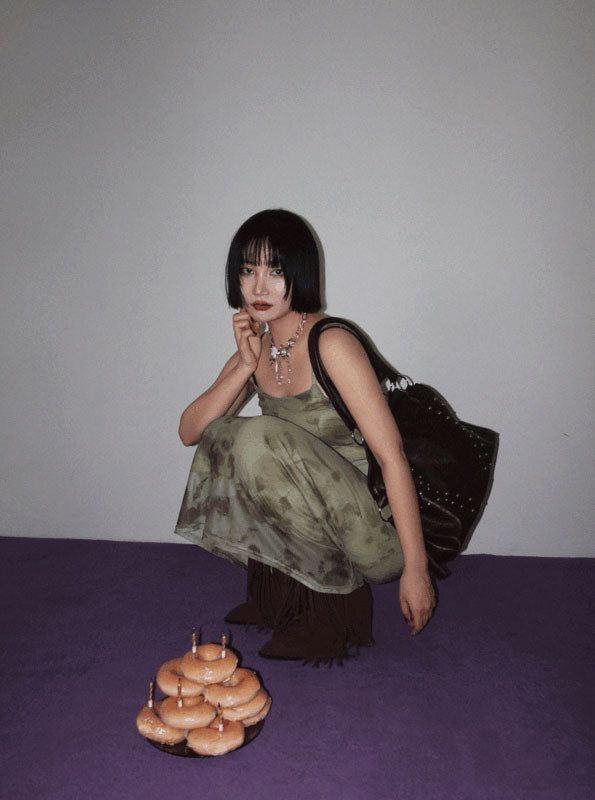 VIVIC（ビビク）の「ミッドナイトオリエンタルフローラルロングドレス（ワンピース/ドレス）」