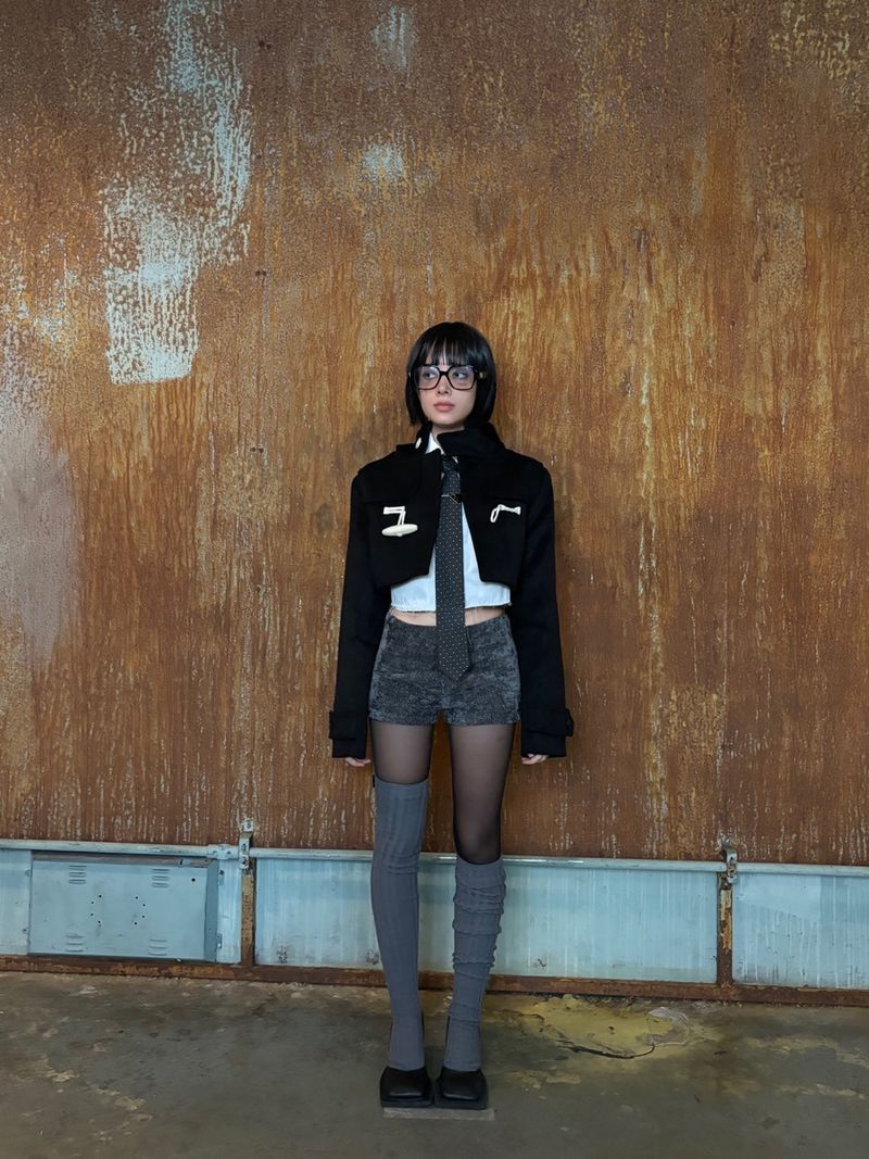 Bn' from(ビーエンフロム)の「Fromニーソックス (グレー)(ファッション小物)」