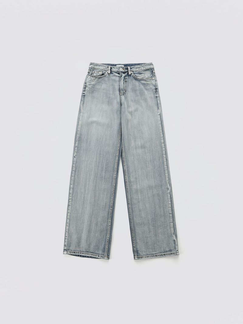 Buckle Denim Pants
