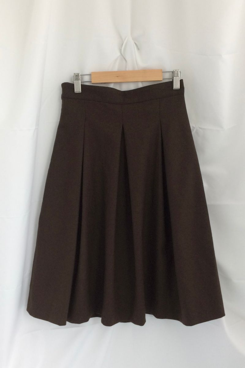 veloni basic bell pleats skirt