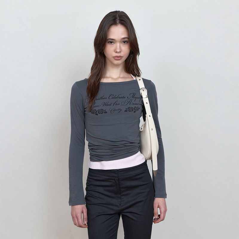 C DOUBLE BELT MINI HOBO BAG_CREAM