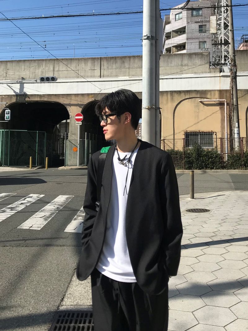 Cent（セントマーケット）の「Balance collarless jacket（Jackets/Outerwear）」