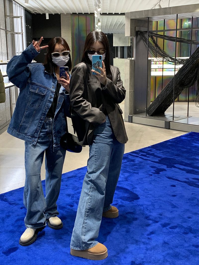 [MADE] Ditto wide long boots cut denim