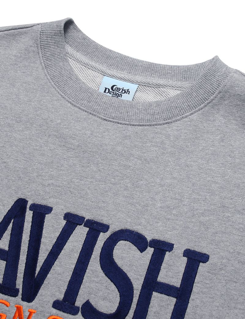SERIF EMB SWEATSHIRT GREY(CV2CFUM470A)