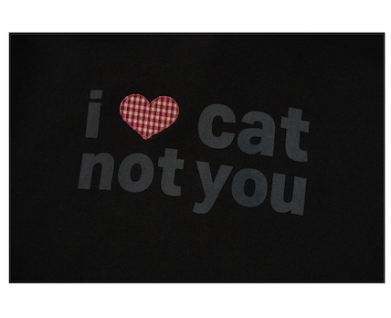 I LOVE CAT NOT YOU CAT EAR HOODIE