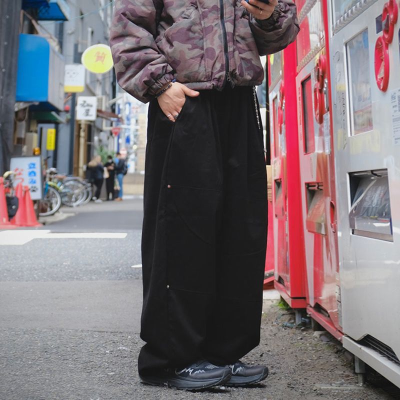 SEMIKAJI(セミカジ)の「Double Knee Peach Rivet Pants(Pants)」