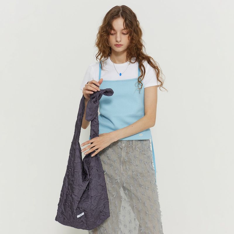 Rose knot bag_grey