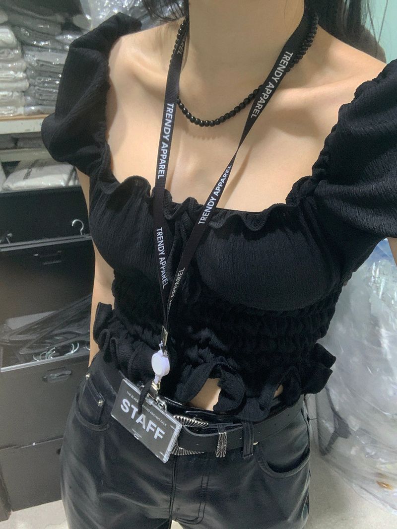 [MADE] AILLY SHIRRING PUFF BLOUSE