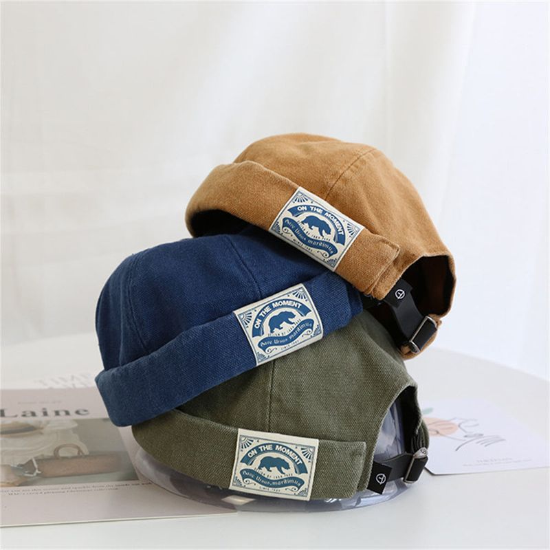 On the Moment Original Denim Watch Cap C3 CAMEL BROWN