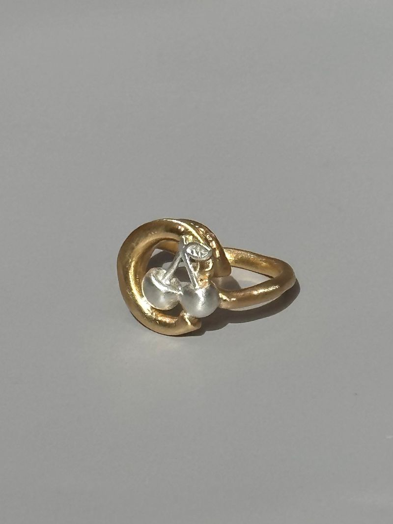 CHERISH RING GOLD(silver+16K gold plated)