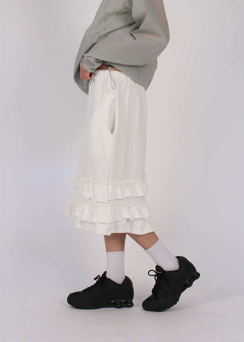 FRILL MIDI SKIRT