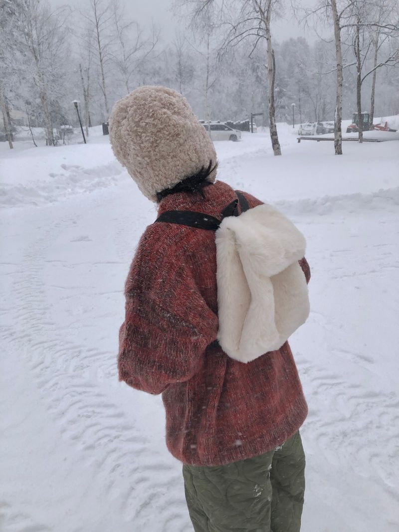 Fable snow melange knit