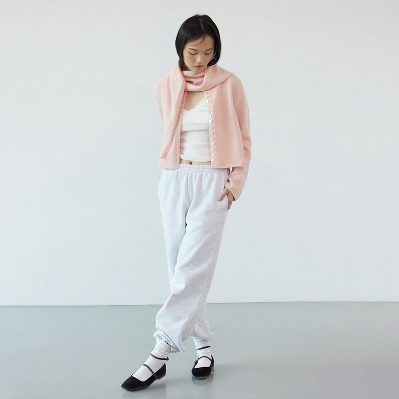 Line jogger pants_light gray