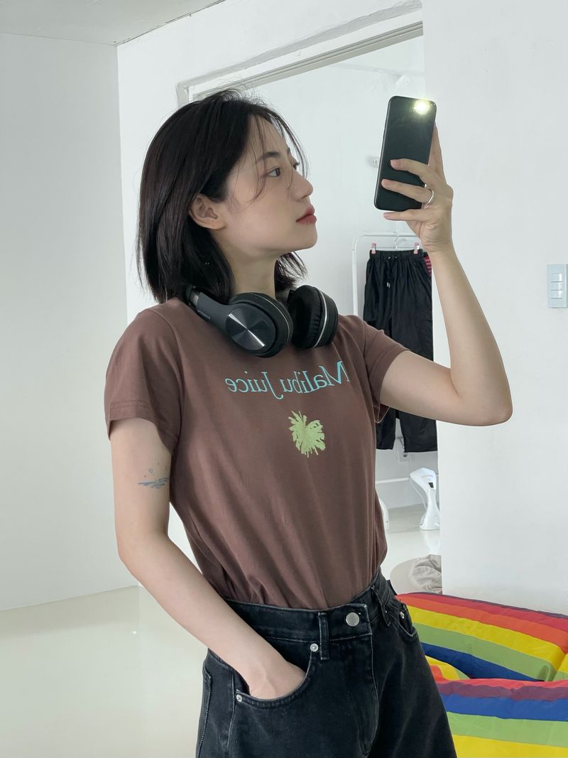 Dark blue half-pants