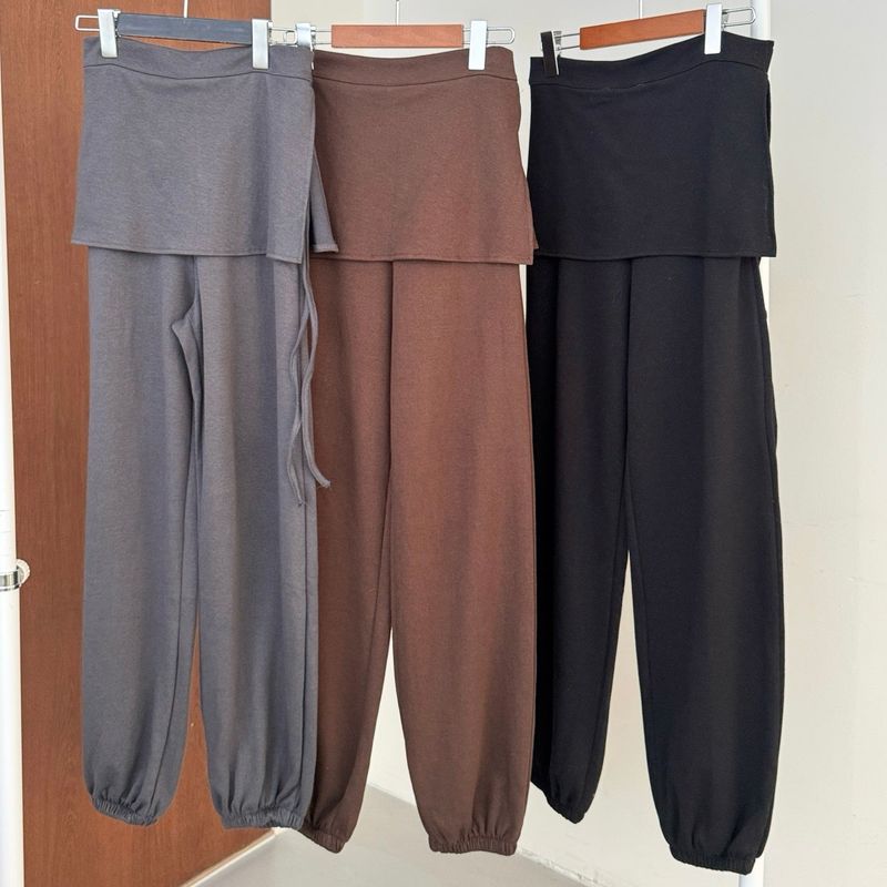 Wrap Sweat Pants - 3colors