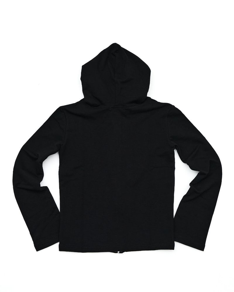 RUDE hood zip up (BLACK) WOMENS
