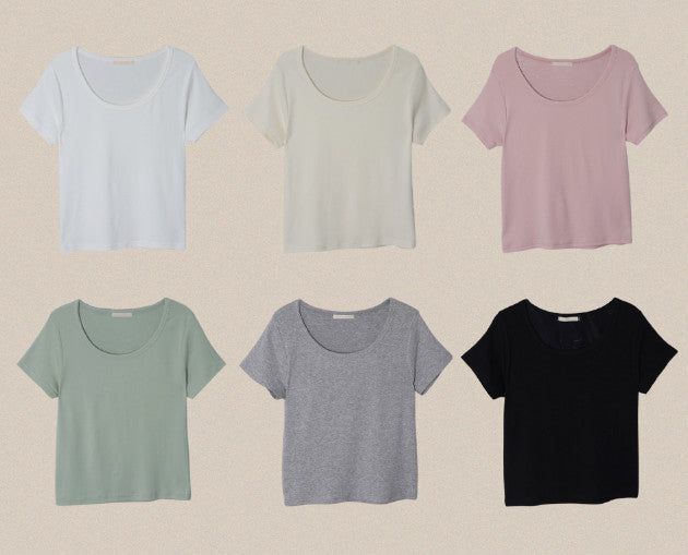 Soft Modal Basic Short Sleeve T-shirt (6color)