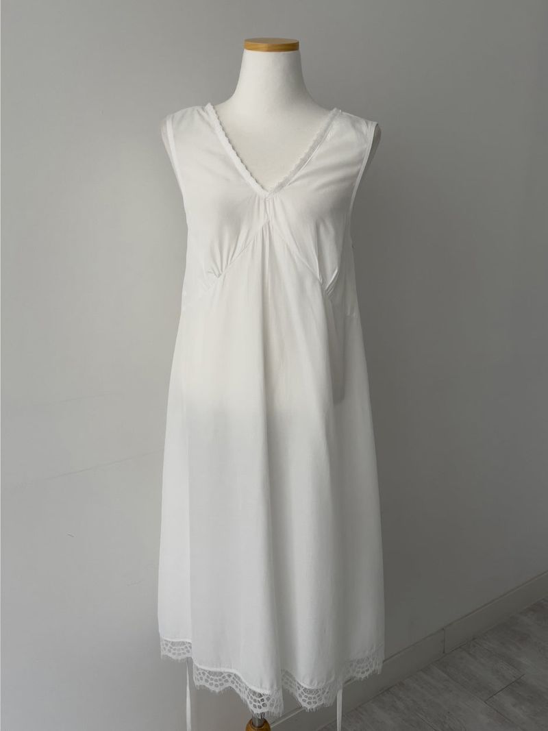 Akaya Satin Lace Long One Piece