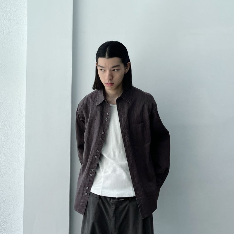 Relaxed Wrinkle Effect Shirt
