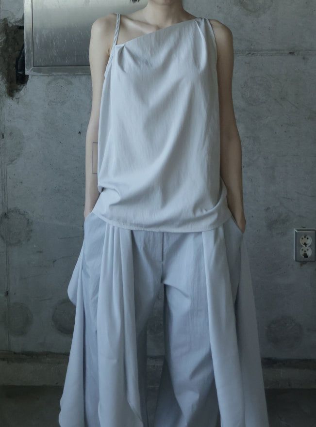 Asib Unbalance Sleeveless Blouse
