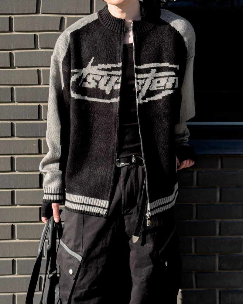 Corel Two-Way Raglan Knit Zip-Up