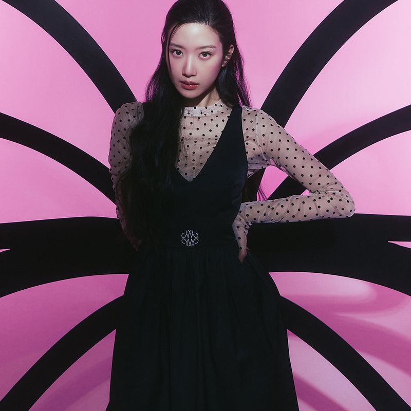 NICK&NICOLE(ニック&ニコール)の「SIGNATURE LOGO MUFFIN BUSTIER DRESS_BLACK(Dresses)」