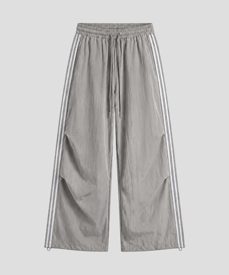 Vein Nylon Track Wide Pants