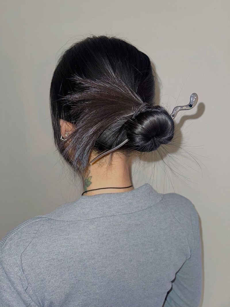 Kitsch cubic snake ornamental hairpin_1