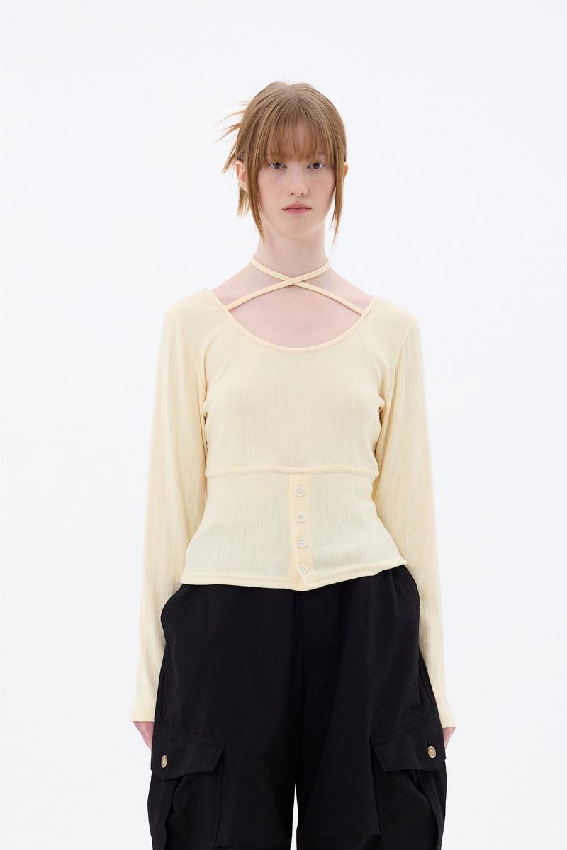 ARIKIM（アリキム）の「NEBULA LONG SLEEVE / YELLOW（Tops）」