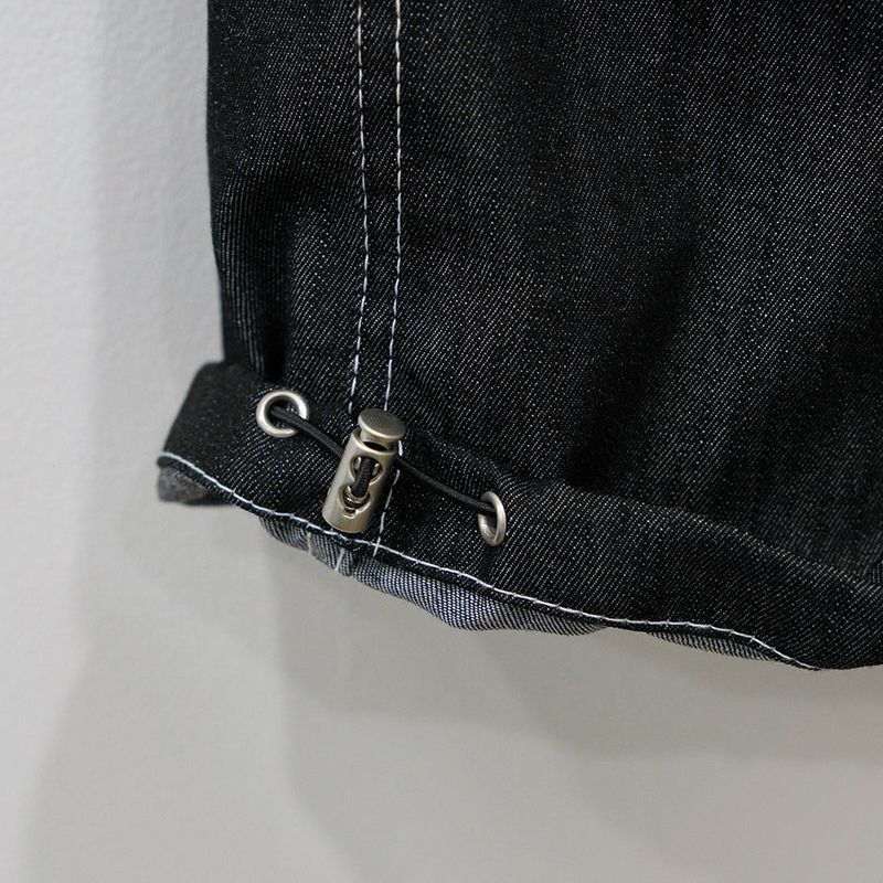 Cross Printing Denim Pants