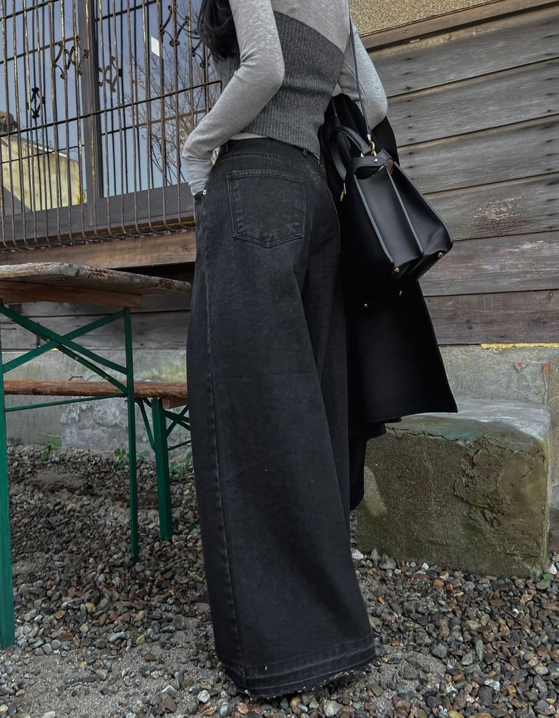 Stone Pintuck Wide Pants